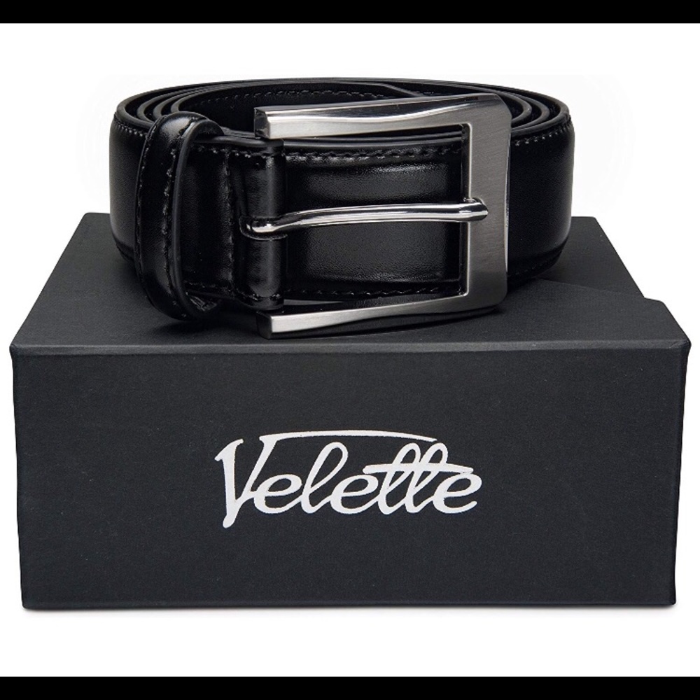 NEW Men’s Black Leather Belt